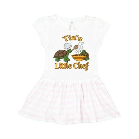 

Inktastic Tia s Little Chef with Cute Turtles Gift Toddler Girl Dress
