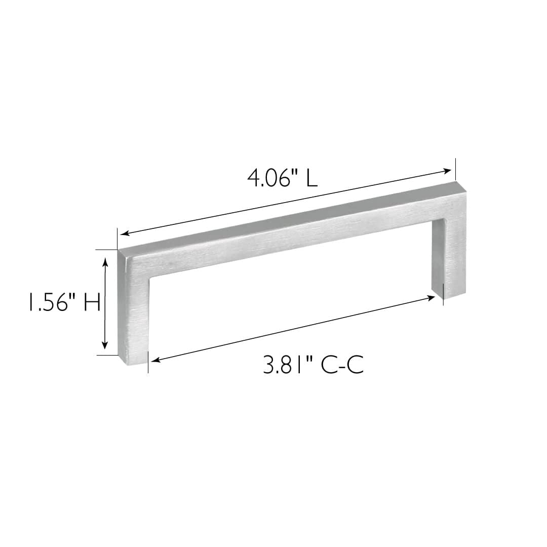 Design House Portico 3.8-in Cabinet Pulls in Stainless Steel 10-Pack