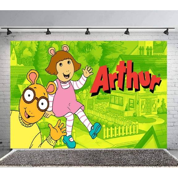 ARTHUR Backdrop Banner Party Supplies Poster Movie Theme Background for Photography Birthday Decorations