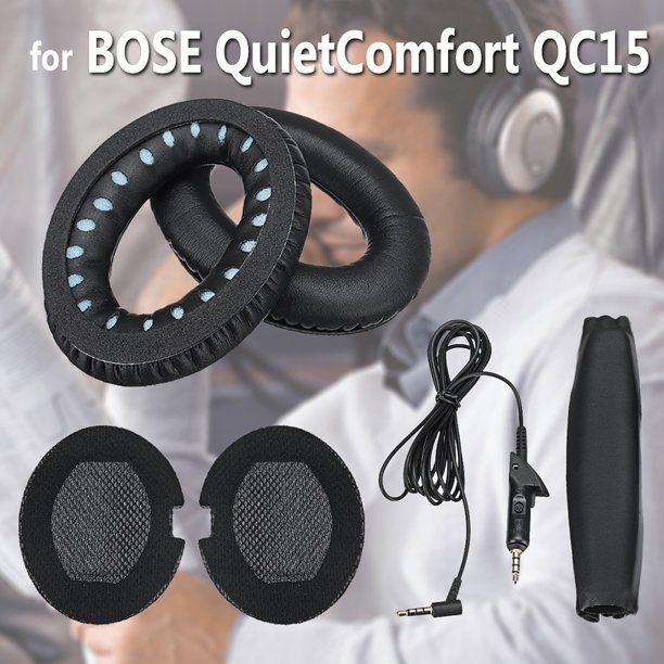 Twowood auricular Cable de audio de la almohadilla de la almohadilla de la almohadilla del oído de reemplazo de 6pcs para QuietComfort QC15