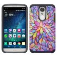 thumbnail image 1 of LG Aristo MS210/ K8 (2017) US215/ Fortune/ Phoenix 3/ Rebel 2/ Rebel 3/ Risio 2/ K4 (2107)/ LV3 Case, SOGA [Astro Guard Series] Hybrid Armor Cover Protector Cover - Rainbow flower, 1 of 1