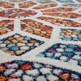 thumbnail image 5 of 4â€™ Round Multicolored Floral Mosaic Area Rug, 5 of 5