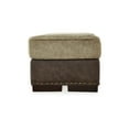 thumbnail image 6 of Signature Design by Ashley Alesbury Ottoman, Chocolate Faux Leather Look, Nailhead Trim, 6 of 9