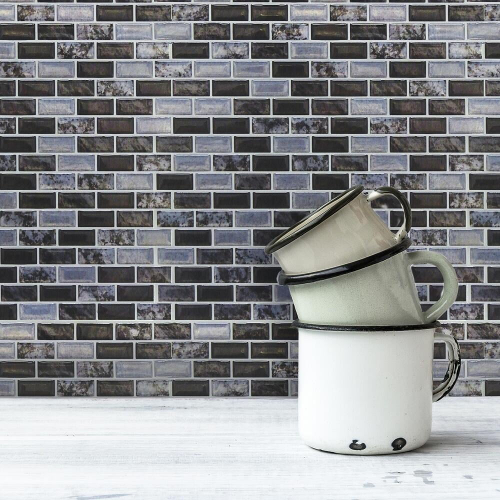 Traditional Marble Tile Peel and Stick Backsplash