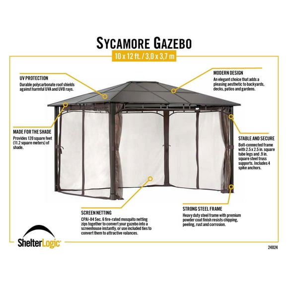 Sycamore 10x12 Gazebo
