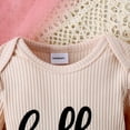 thumbnail image 3 of Emy Dola Baby Girl 4Pcs Clothes Set Newborn Infant Ruffle Ribbed Romper + Floral Pants + Headband + Hat Outfits for Girls, 3 of 9
