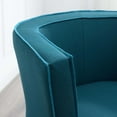 thumbnail image 4 of Accent Chair, Fabric, Wood, Navy Blue, Modern Contemporary Urban Design, Living Lounge Room Hotel Lobby Hospitality, 4 of 8