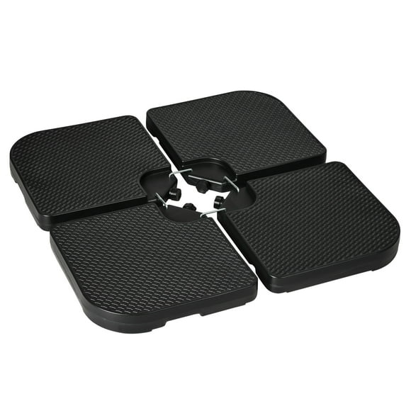 Outsunny Banana Cantilever Umbrella Base Weights, Water or Sand Filled