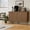 Walnut, variant on TOPCOMFY Buffet Cabinet with Storage, Multifunctional Storage Cabinet with 4 Doors, Modern Sideboard Buffet Credenzas for Living Room - Walnut