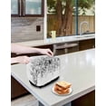 thumbnail image 3 of Grey Small Toaster Cover 2 Slice, Kitchen Appliance Covers, Eucalyptus Leaves Toaster Oven Cover with Loop, Bread Machine Cover Polyester Dust Cover Protection, 3 of 4