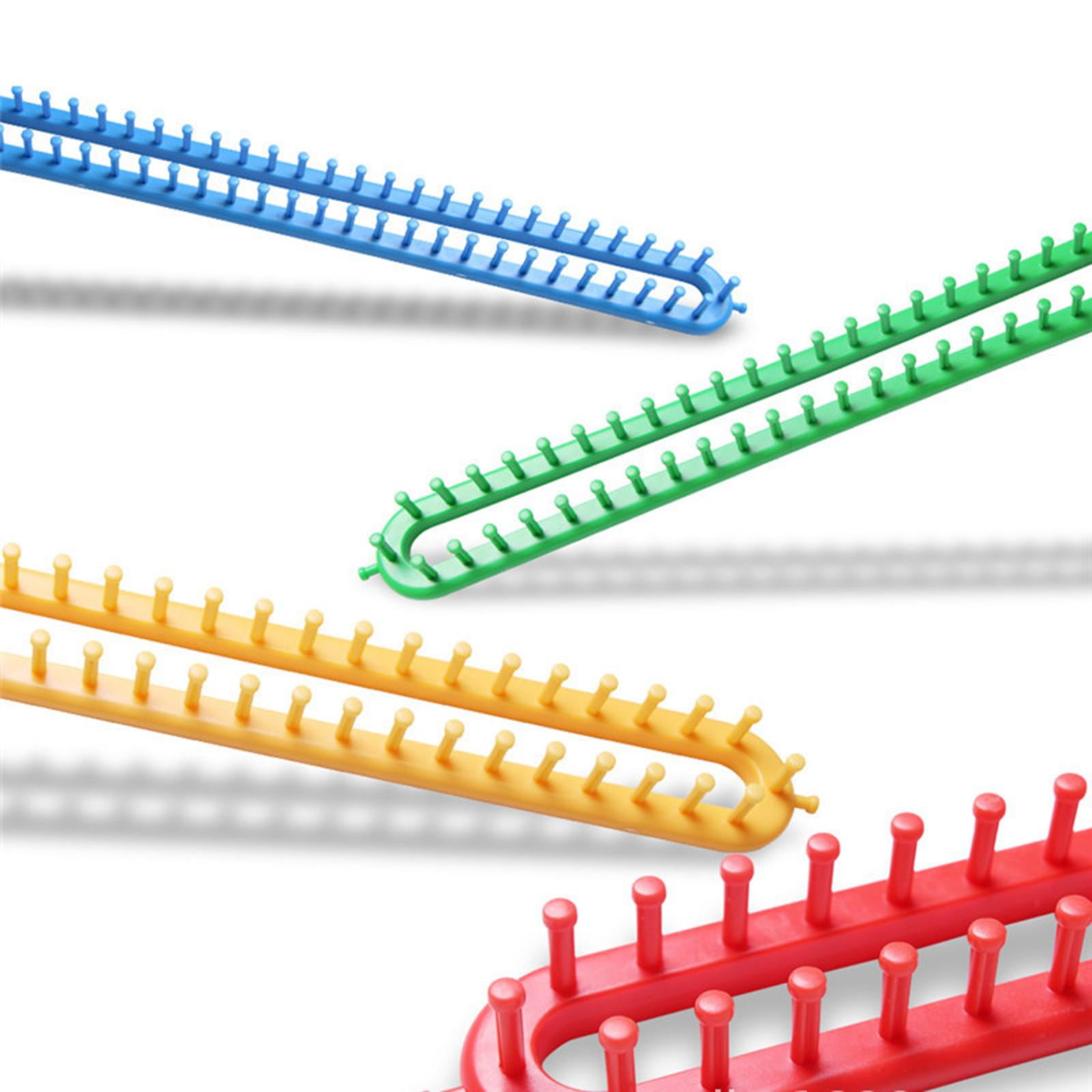Wxqbjtam 4Pcs Knitting Looms Knitter Set Crochet Hook & Sewing Tools for Blankets Sweater
