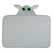 Lambs & Ivy Star Wars The Child/Baby Yoda/Grogu Gray Hooded Baby Bath Towel