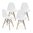 thumbnail image 1 of Set de 4 Sillas Modernas para comedor y Sala Minimalista Idea Nuova EAMES color Blanco, 1 of 1