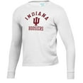 thumbnail image 2 of Youth  White Indiana Hoosiers Mascot Comfort Wash Long Sleeve T-Shirt, 2 of 3