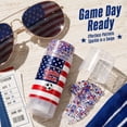 thumbnail image 2 of Red White Blue Hair Glitter Stick, 4th of July American Flag Star Face and Body Glitter, Fourth of July Accessories, Waterproof Glitter Makeup for Women for Football Game(G), 2 of 8