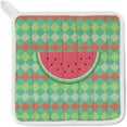 thumbnail image 3 of Dreamtimes Oven Mitts and Pot Holders with Chef Apron 3Pcs Set Sweet and Cute Watermelon Non Slip Heat Resistant Gloves for Baking Cooking BBQ, 3 of 7