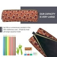 thumbnail image 6 of Ratiio American Football1 Pattern Leather Pencil Case, Pencil Pouch with Durable Zipper, Compact and Stylish Organizer for Stationery, Art Supplies, Travel Essentials, 6 of 8