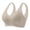 Beige, variant on Women's Ice Silk Seamless Cold Feeling Thin Soft Support Breathable Comfortable Bra Fixed Underwear Support Bra XXL
