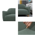 thumbnail image 3 of Walmart-Plaid Solid Color Sofa Cover Super Stretch Sofa Cover Furniture Protection Cover-Fruit green-3 Cushion 195-230cm, 3 of 8