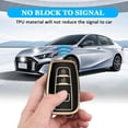 thumbnail image 3 of Key Fob Cover Compatible with Toyota 4Runner RAV4 Camry Prius Prado Highlander Avalon 2016-2024 4 Button Keychain Case Holder Protector,Black, 3 of 6