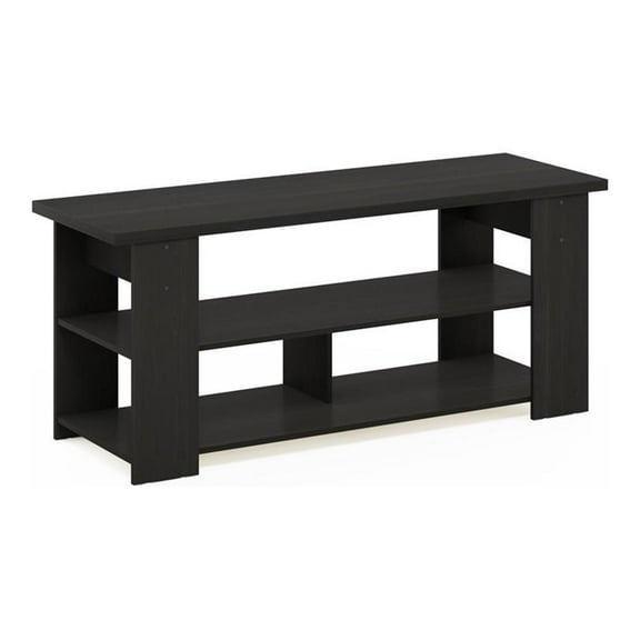 Maklaine Engineered Wood TV Stand for TV up to 55" in Espresso