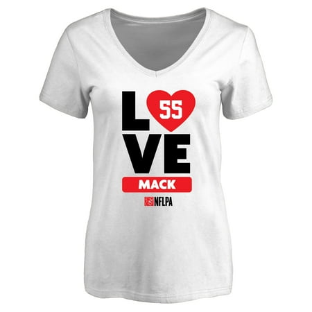 - Alex Mack Fanatics Branded Women's I Heart V-Neck T-Shirt - White