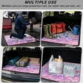 thumbnail image 3 of POLERO Car Trunk Mat for Travel Enthusiasts Hummingbird Cherry Blossom, Wear-Resistant Cargo Liner, All Weather All-Weather 29" x 39", 3 of 7