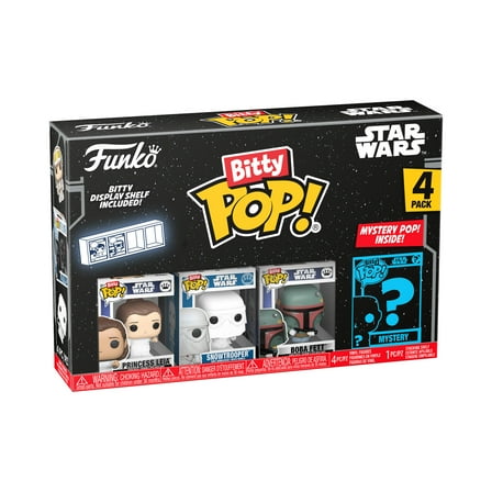 Funko Bitty POP: Star Wars Series 2- Leia Bitty POP 4-Pack, Empire Strikes Back, Vinyl Figures