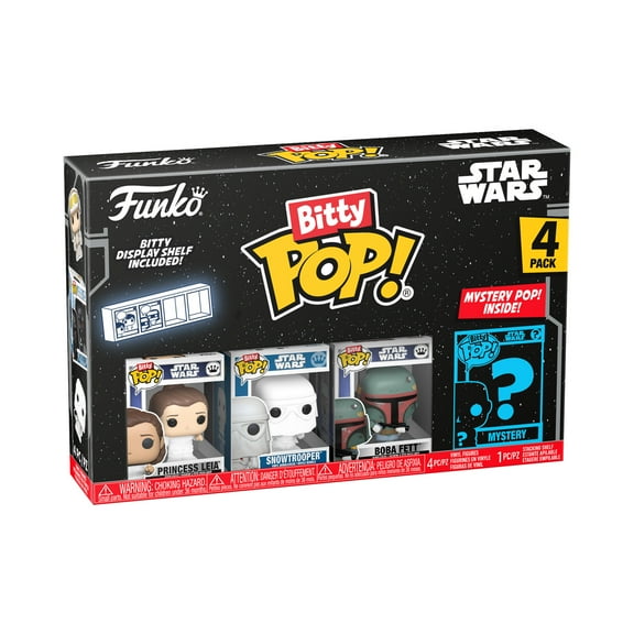 Funko Bitty POP: Star Wars Series 2- Leia Bitty POP 4-Pack, Empire Strikes Back, Vinyl Figures