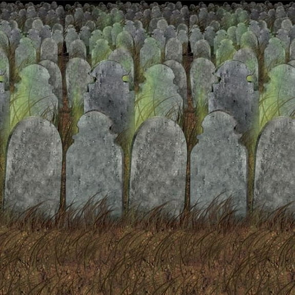 PMU Graveyard Backdrop Insta-theme Decorations Pkg/1