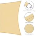 thumbnail image 4 of YeStarry 13x7Ft 97% UV Block Rectangle Sun Shade Sail Outdoor Patio Pool Garden Yard Lawn Carport Cover Net Awning Beige, 4 of 10