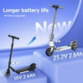 thumbnail image 2 of Electric Scooter for Kids Ages 6-14,200W Foldable E-Scooter with 3 Speeds (5/8/12 mph),LED Display,Colorful Lights,Gift for Kid,Gray, 2 of 8
