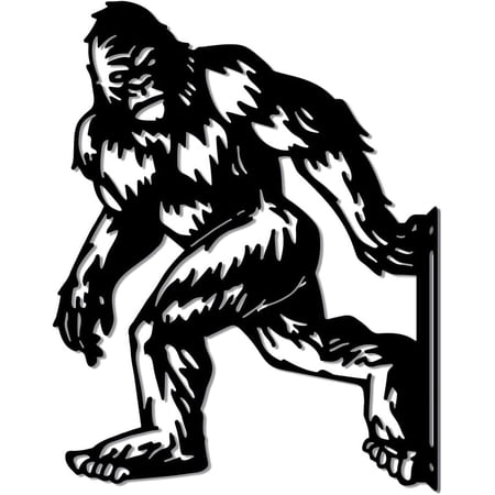Iron Garden Stakes DIY for Outdoor Garden Decoration Orangutan 230x280x1.2mm