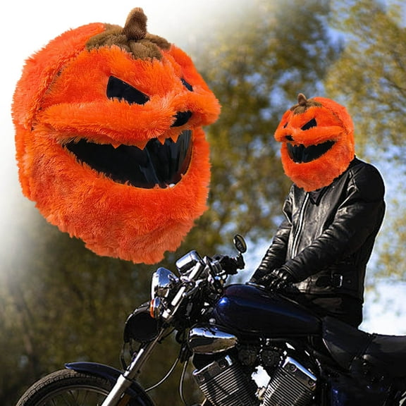FYHALE Pumpkin Helmet Cover Cute Helmet Cover Full Helmet Protective Cover Cycling Helmet Headcover Easter Helmet