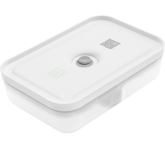 ZWILLING Fresh & Save Plastic Flat Lunch Box, Airtight Container, Meal Prep, BPA-Free, Grey, Semitransparent - Large