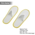 thumbnail image 2 of 20 Pairs Disposable Spa Hotel Slippers Closed Toe Soft Travel Guest Slippers Anti-Slip Breathable Comfortable Unisex Indoor Outdoor Use Lightweight Portable, 10 Pairs Large, 11x4.3in, 2 of 11