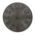 thumbnail image 6 of CosmoLiving by Cosmopolitan 32" Black Metal Wall Clock with Gold Numbers, 6 of 9