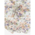 thumbnail image 4 of Floral Chiffon Scarves Square Skinny Long Neck Scarf Neckerchief, 4 of 7