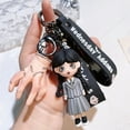 thumbnail image 4 of Wednesday Addams Acrylic Keychain Animated Addams Family Figure Pendant Keyring Gift For Fans Decoration Wholesale, 4 of 7