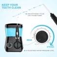 thumbnail image 3 of Irrigador bucal TUREWELL con hilo dental, 600 ml, con 8 puntas, color negro, 3 of 7