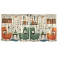 thumbnail image 7 of Yayeee Kitchen Curtains Tier Set of 2 Light Filtering 57"x36" Over Sink Window Panels, Beige Cats Reading, 7 of 7
