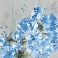 thumbnail image 2 of May 20x20 Gold Ornate Wood Framed with Double Matting Museum Art Print Titled - Blue Cascading Delight 1, 2 of 4