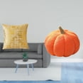thumbnail image 2 of Elegante Funda De Cojín De Felpa De Calabaza Para Sala De Estar, Dormitorio, Oficina, Dormitorio, Coche, Decoración Del Hogar, Halloween, Sofá, Funda De Almohada Cuadrada., 2 of 8