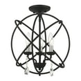 thumbnail image 6 of Livex Lighting - Aria - 3 Light Convertible Mini Chandelier in Glam Style - 15.5, 6 of 11