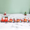 thumbnail image 2 of Vikakiooze Christmas Wooden Train Santa Claus Xmas Festival Ornament Home Decor Kids Gifts, 2023, 2 of 5