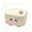 Rose, variante sur Linnome Mignon Contenant à Savon avec Couvercle Kawaii Visage Souriant Anti-Déversement Drainage pour Salle de Bain Voyage 5.1x4.3x4 Po Rose
