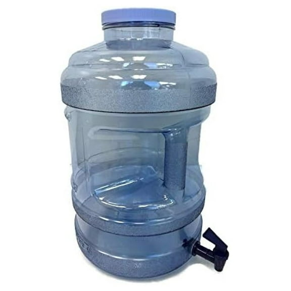 BPA-Free Reusable Food Grade Safe Tritan Leak-Proof Plastic Water Bottle Spigot Gallon Jug Container With Handle - Made in USA (5 Gallon Big-Wide Mouth)