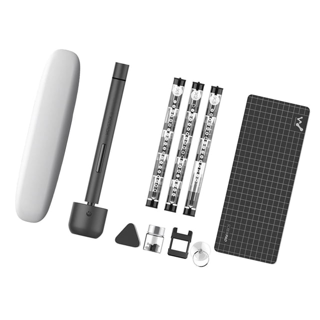 Destornillador Eléctrico DYNWAVEMX Mini destornillador eléctrico LED Recargable Sin Cable 56 Piezas de Tornil