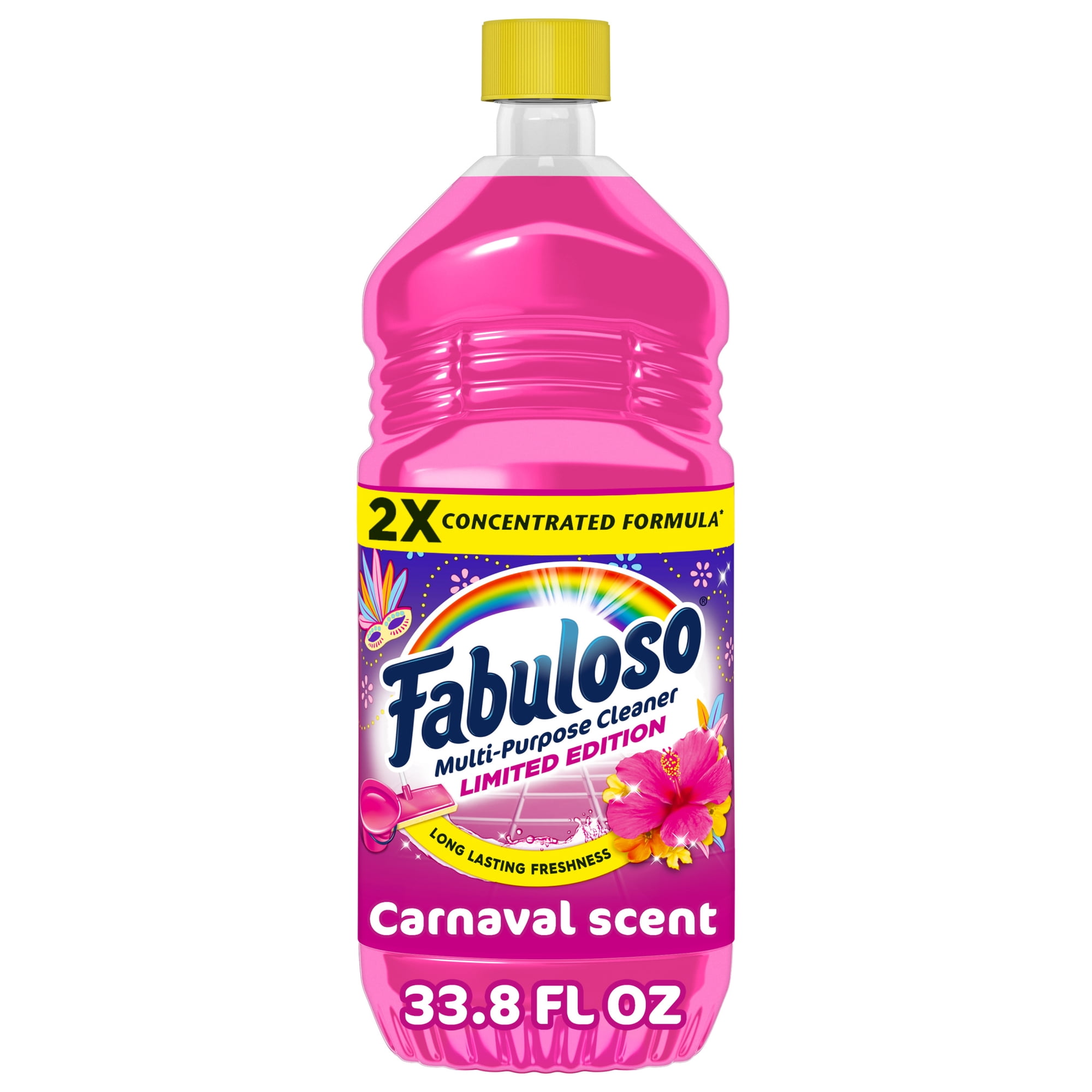 Fabuloso Multi-Purpose Cleaner, 2X Concentrated Formula, Limited Edition, Carnaval Scent, 33.8 fl oz