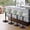 Light Gray, variant on Daluvenix Bar Stools with Back Sets of 2 ,Modern Barstools Adjustable Faux Leather Upholstered Swivel Bar Stools, Counter Height Bar Chairs with Back for Kitchen Island,Light Gray